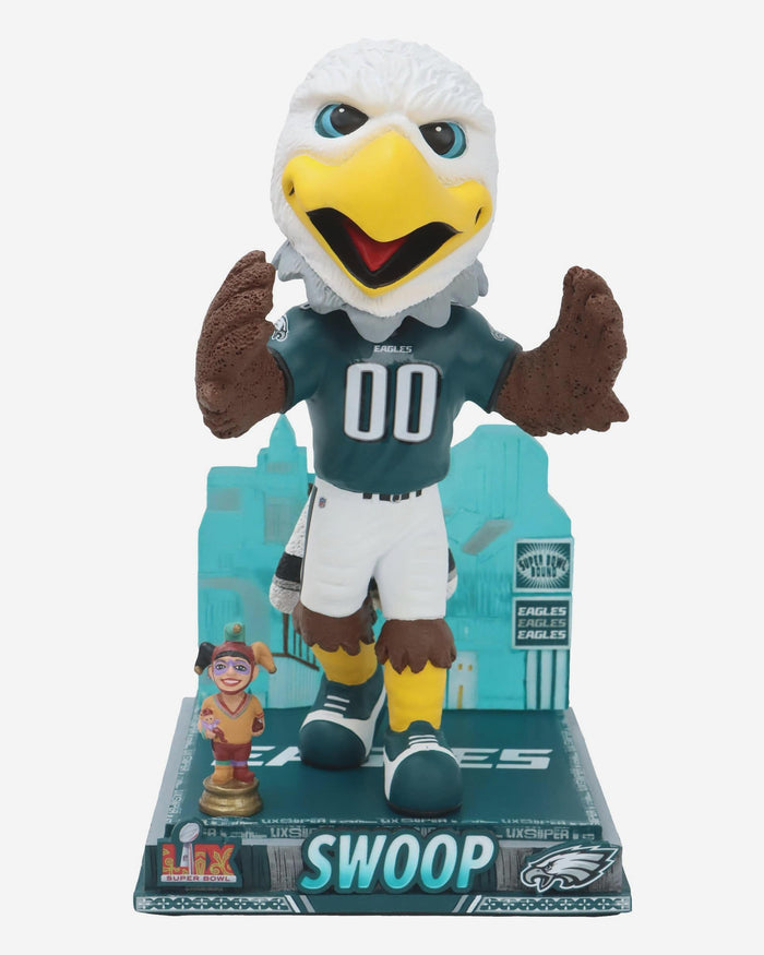Swoop Philadelphia Eagles Super Bowl LIX Bound Mascot Bobblehead FOCO - FOCO.com