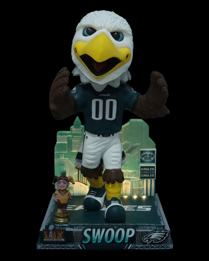 Swoop Philadelphia Eagles Super Bowl LIX Bound Mascot Bobblehead FOCO - FOCO.com