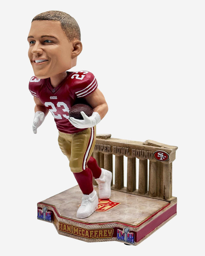 Christian McCaffrey San Francisco 49ers Super Bowl LVIII Bound Bobblehead FOCO - FOCO.com