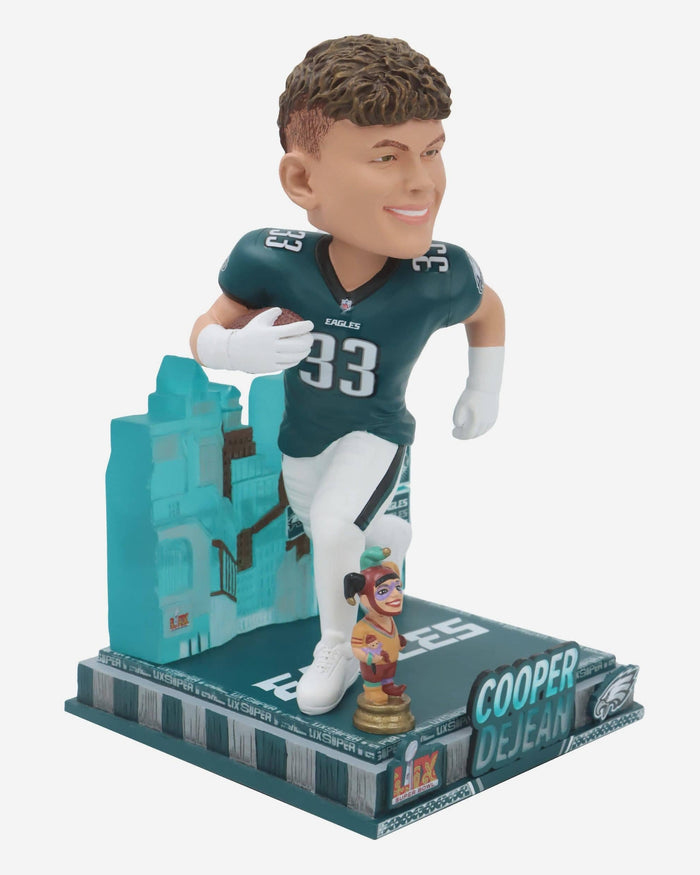 Cooper DeJean Philadelphia Eagles Super Bowl LIX Bound Light Up Bobblehead FOCO - FOCO.com