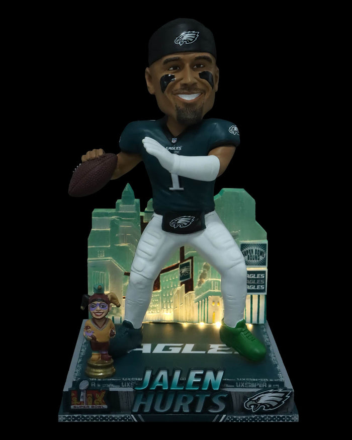 Jalen Hurts Philadelphia Eagles Super Bowl LIX Bound Light Up Bobblehead FOCO - FOCO.com