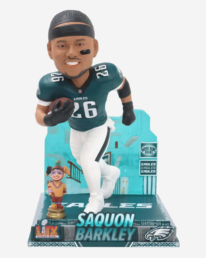 Saquon Barkley Philadelphia Eagles Super Bowl LIX Bound Light Up Bobblehead FOCO - FOCO.com