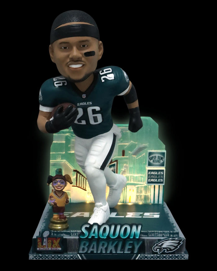 Saquon Barkley Philadelphia Eagles Super Bowl LIX Bound Light Up Bobblehead FOCO - FOCO.com