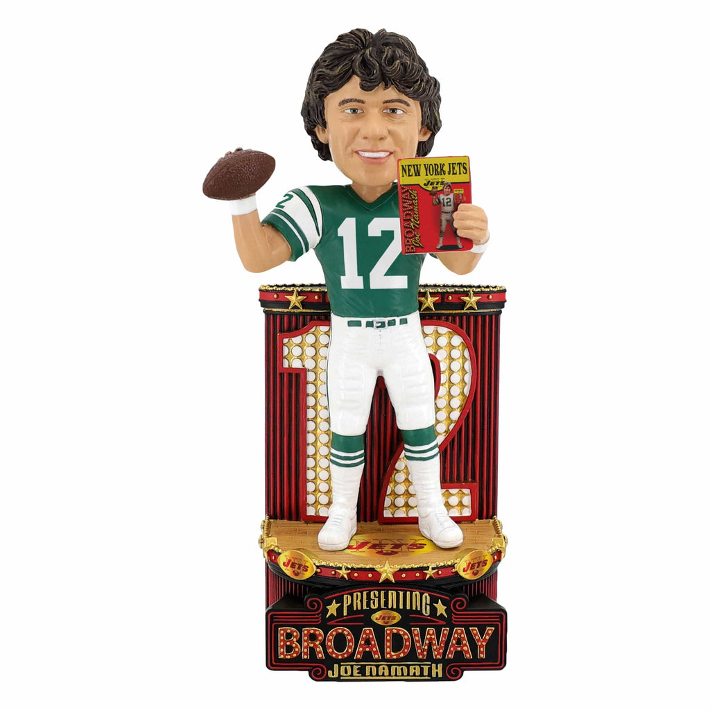 Joe Namath New York Jets Broadway Joe Nickname Bobblehead FOCO - FOCO.com