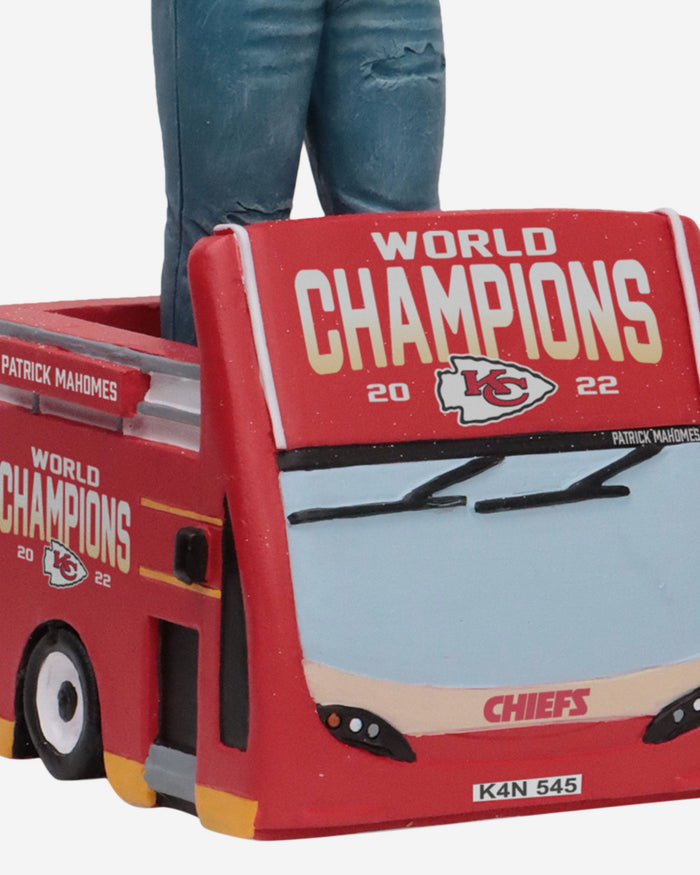 Patrick Mahomes Kansas City Chiefs Super Bowl LVII Champions Parade Bus Bobblehead FOCO - FOCO.com