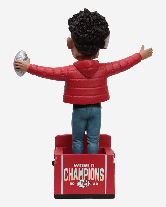Patrick Mahomes Kansas City Chiefs Super Bowl LVII Champions Parade Bus Bobblehead FOCO - FOCO.com