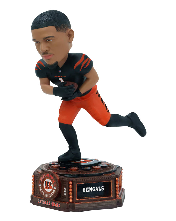 Ja'Marr Chase Cincinnati Bengals Patch Collection Bobblehead