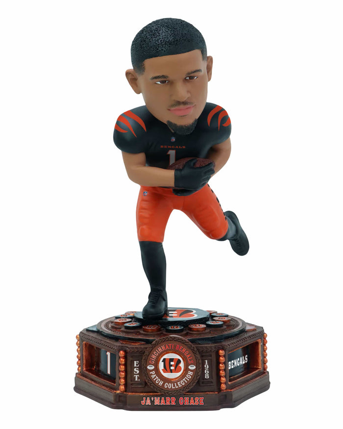 Ja'Marr Chase Cincinnati Bengals Patch Collection Bobblehead