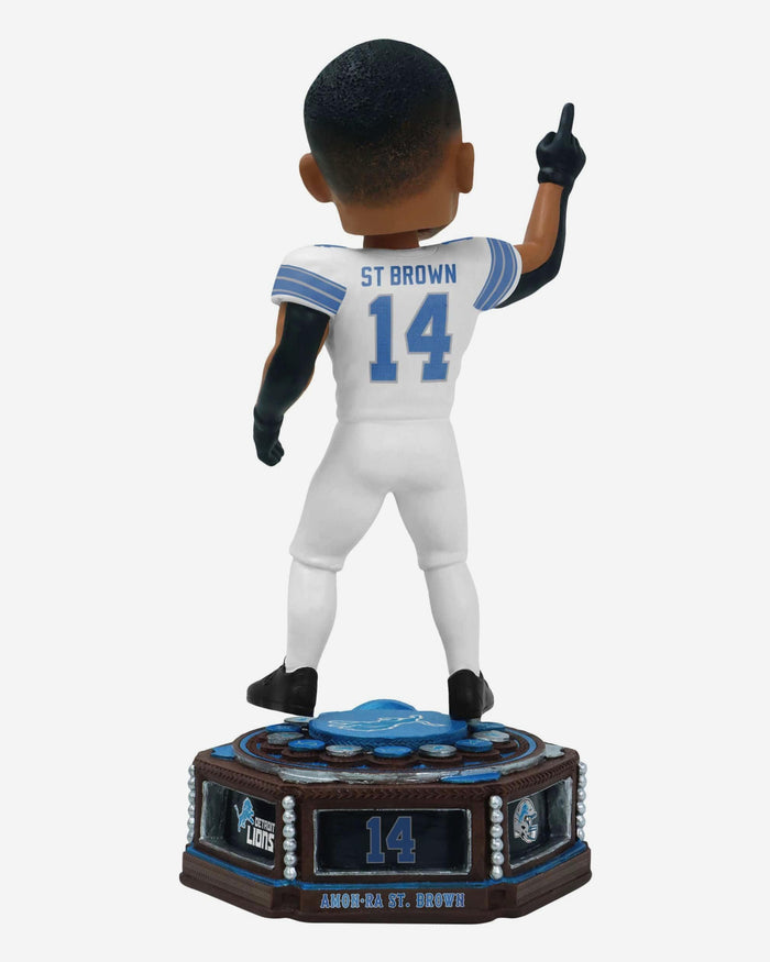 Amon-Ra St Brown Detroit Lions Patch Collection Bobblehead FOCO - FOCO.com