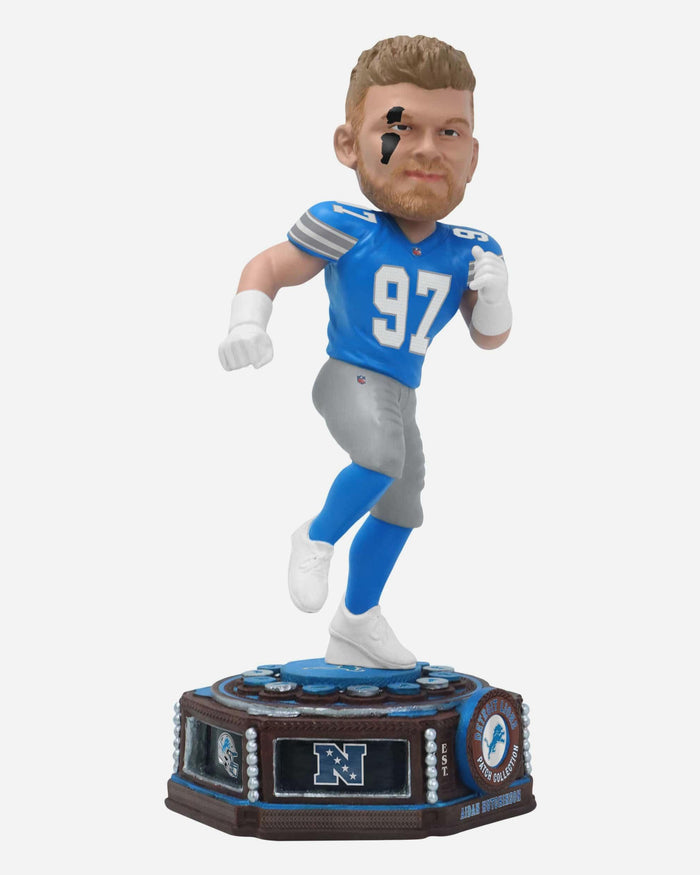 Aidan Hutchinson Detroit Lions Patch Collection Bobblehead FOCO - FOCO.com