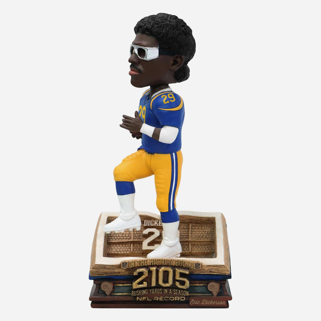 Eric Dickerson Los Angeles Rams Single-Season Rushing Record Book Bobblehead FOCO - FOCO.com