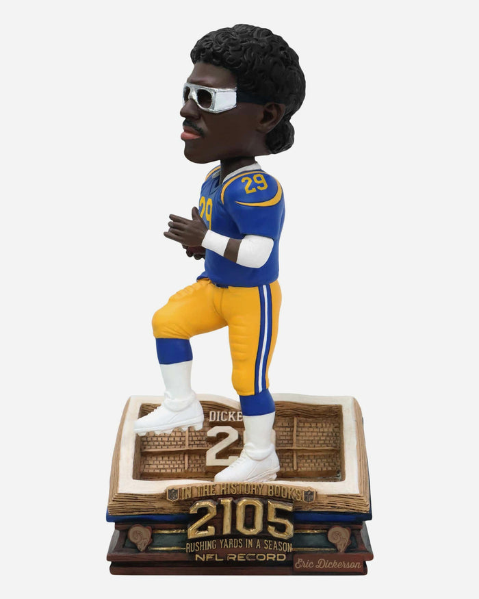Eric Dickerson Los Angeles Rams Single-Season Rushing Record Book Bobblehead FOCO - FOCO.com
