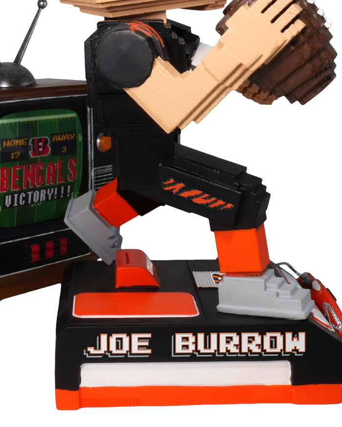 Joe Burrow Cincinnati Bengals Retro 8 Bit Bobblehead FOCO - FOCO.com