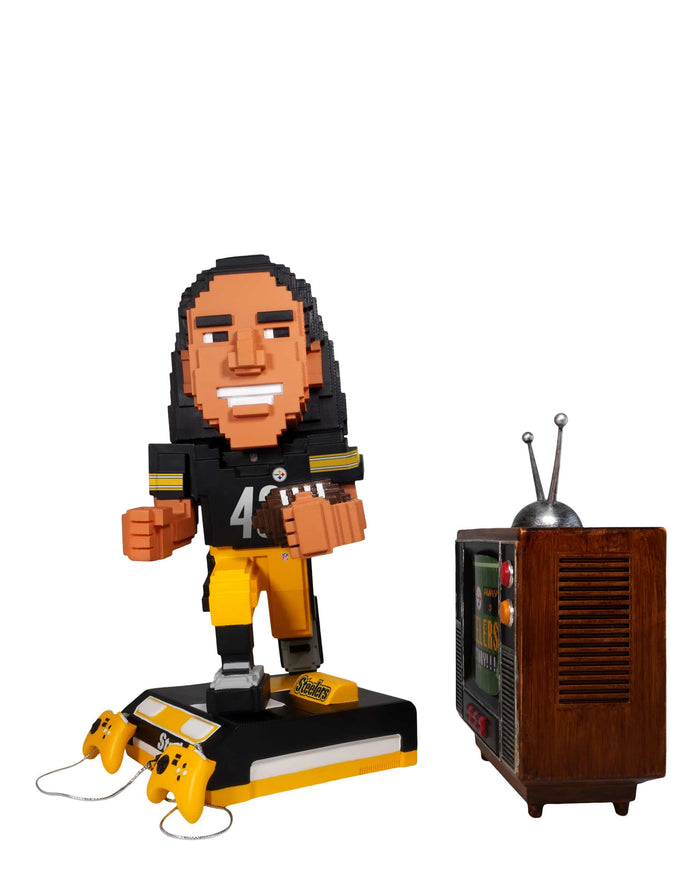 Troy Polamalu Pittsburgh Steelers Retro 8 Bit Bobblehead FOCO - FOCO.com