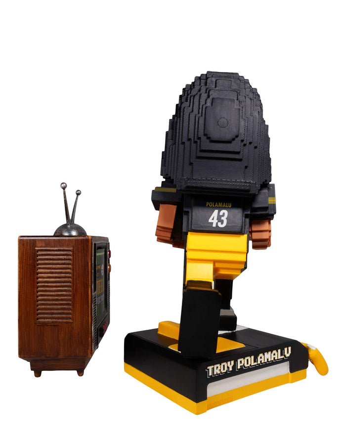 Troy Polamalu Pittsburgh Steelers Retro 8 Bit Bobblehead FOCO - FOCO.com