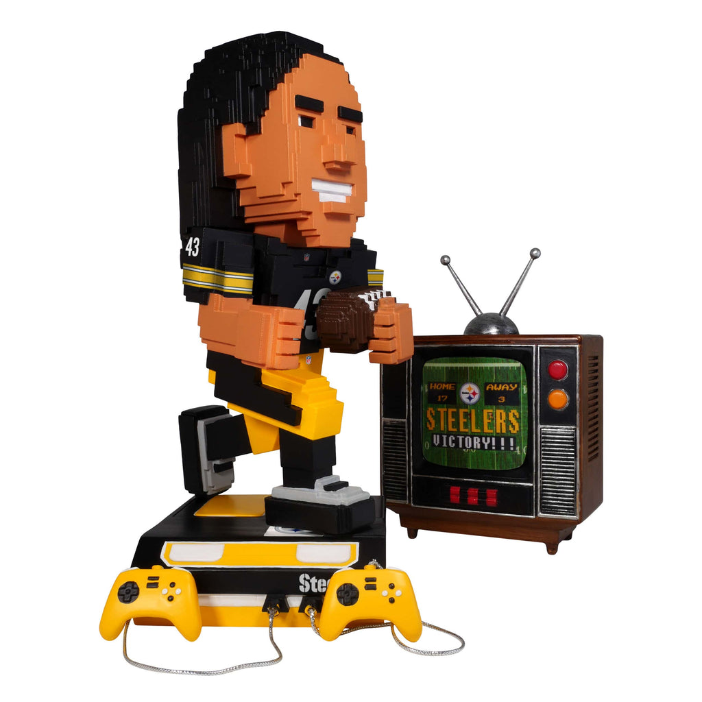 Troy Polamalu Pittsburgh Steelers Retro 8 Bit Bobblehead FOCO - FOCO.com