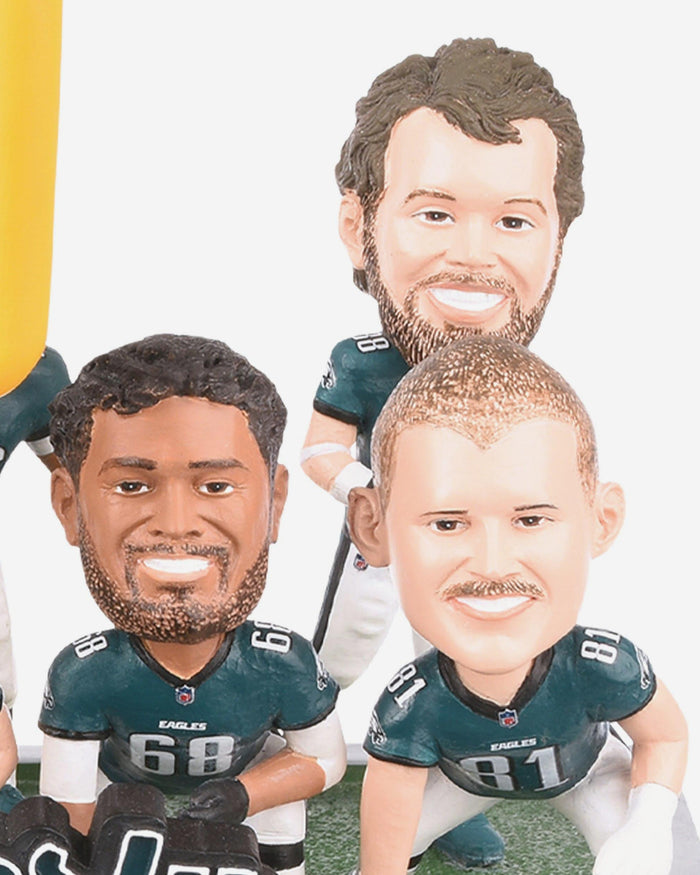 Philadelphia Eagles Super Bowl LIX-Bound Brotherly Shove Mini Bobblehead Scene FOCO - FOCO.com