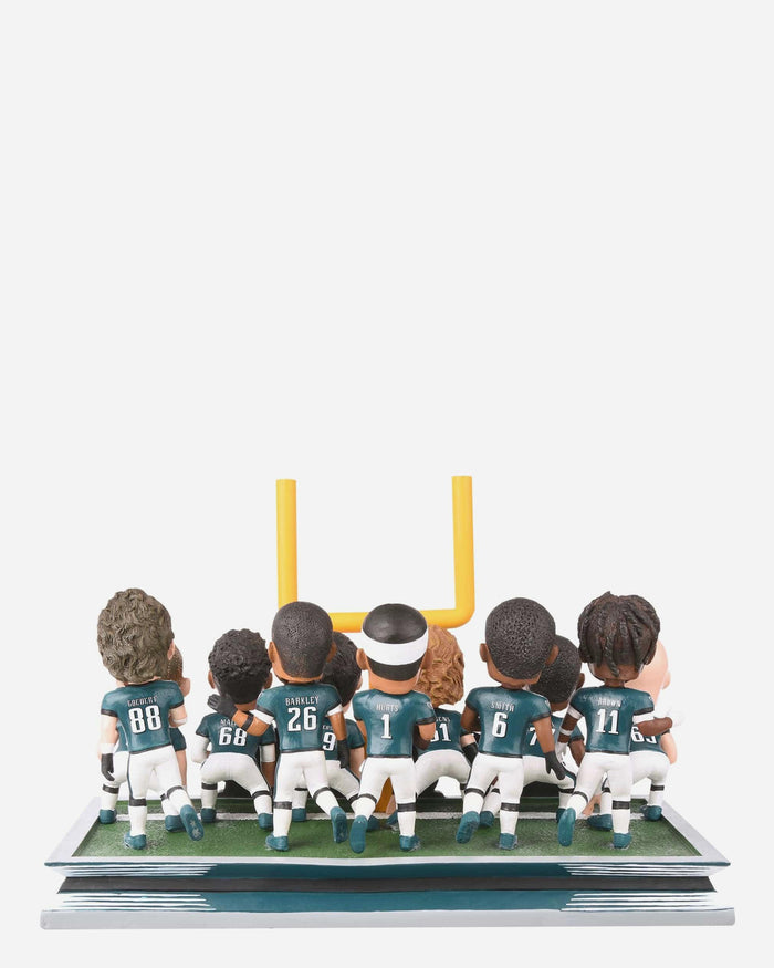 Philadelphia Eagles Super Bowl LIX-Bound Brotherly Shove Mini Bobblehead Scene FOCO - FOCO.com