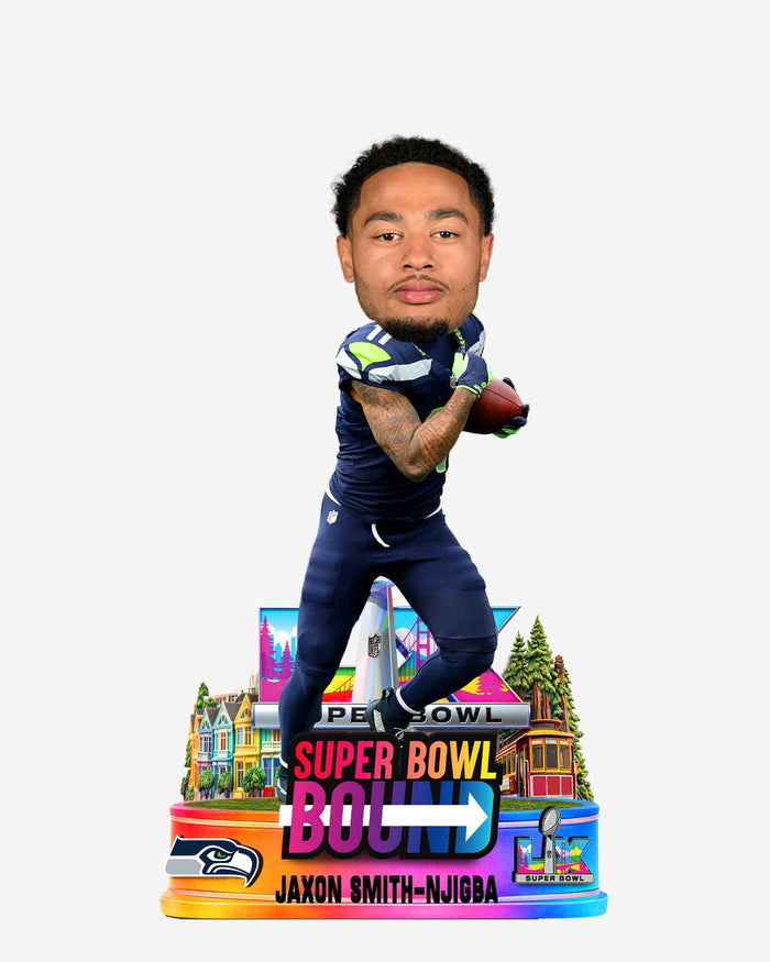 Jaxon Smith-Njigba Seattle Seahawks Super Bowl LX Bound Bobblehead FOCO - FOCO.com