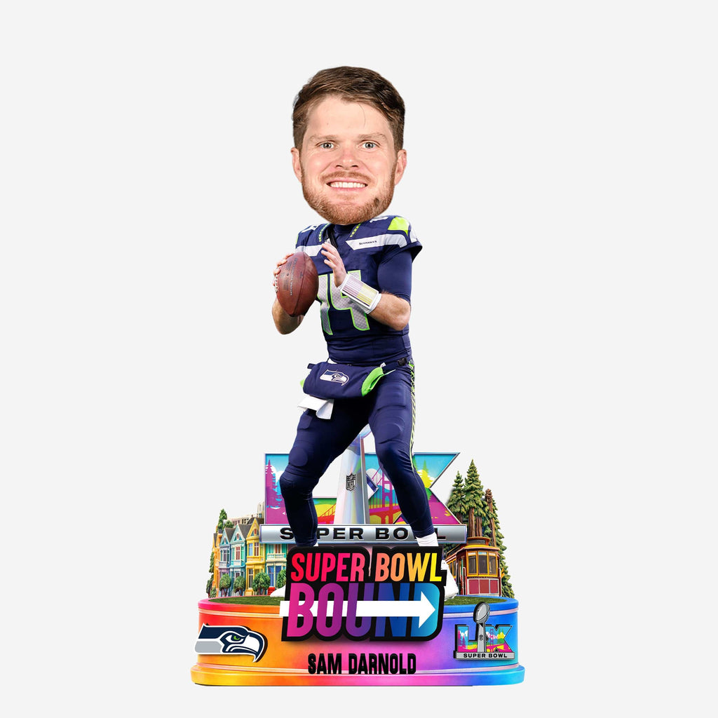 Sam Darnold Seattle Seahawks Super Bowl LX Bound Bobblehead FOCO - FOCO.com