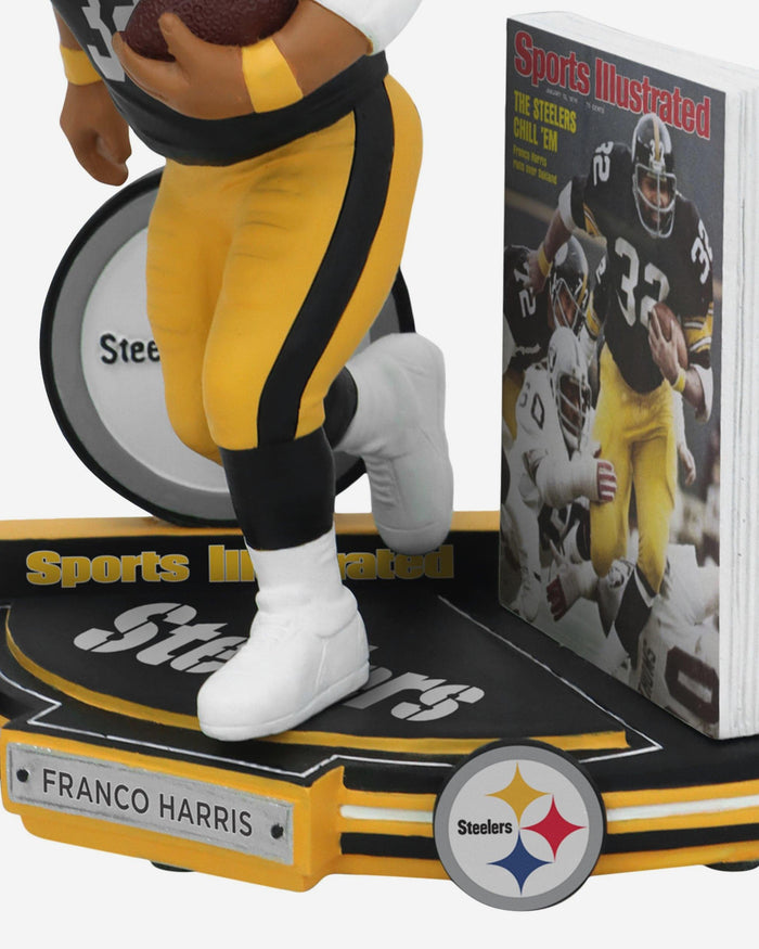 Franco Harris Pittsburgh Steelers Chill 'Em 1976 AFC Champions Sports Illustrated Cover Bobblehead FOCO - FOCO.com