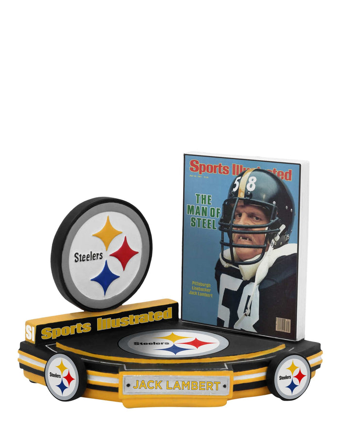 Jack Lambert Pittsburgh Steelers Man Of Steel 1984 Sports Illustrated Cover Bobblehead FOCO - FOCO.com