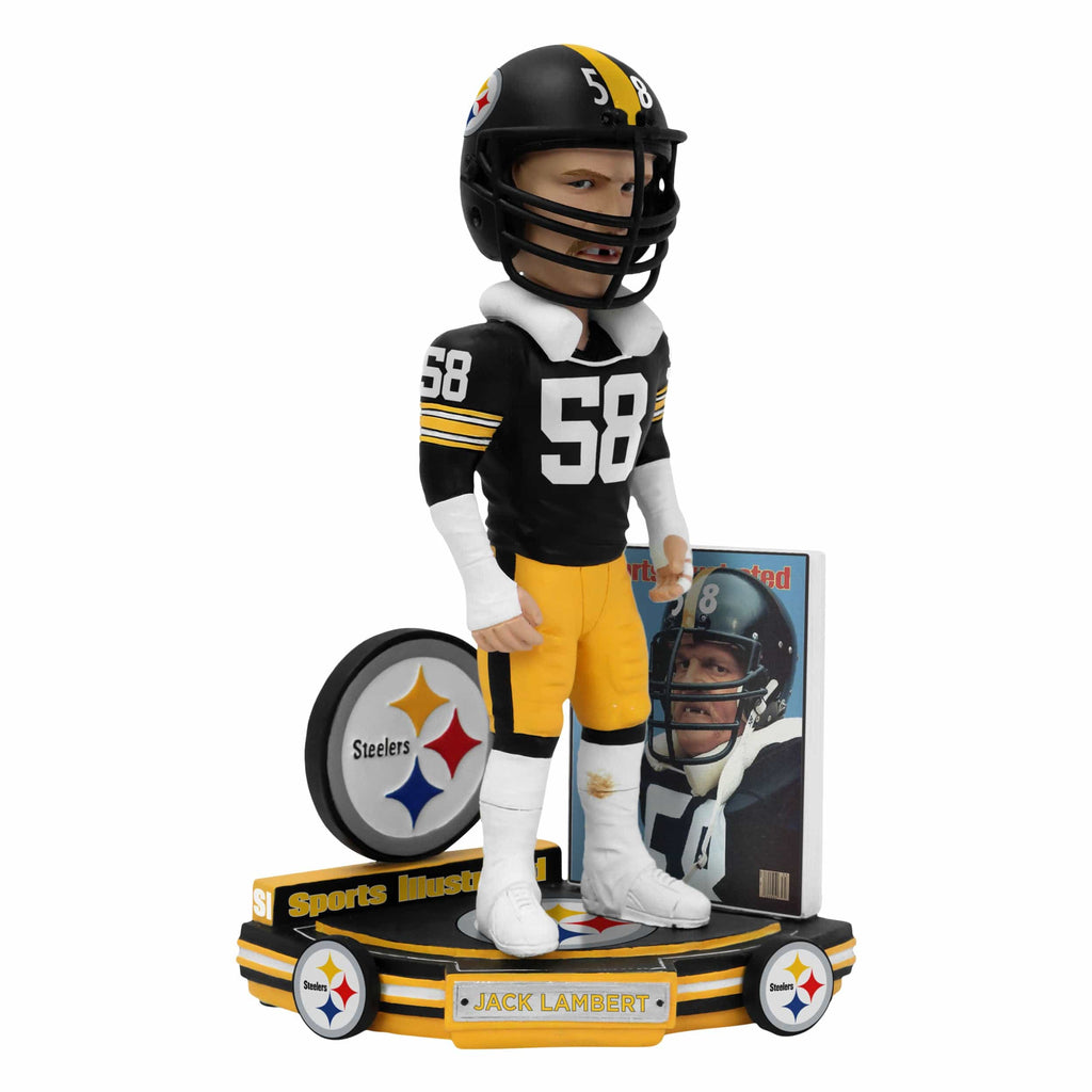 Jack Lambert Pittsburgh Steelers Man Of Steel 1984 Sports Illustrated Cover Bobblehead FOCO - FOCO.com