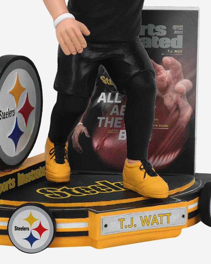 TJ Watt Pittsburgh Steelers All About the Ball Sports Illustrated Cover Bobblehead FOCO - FOCO.com