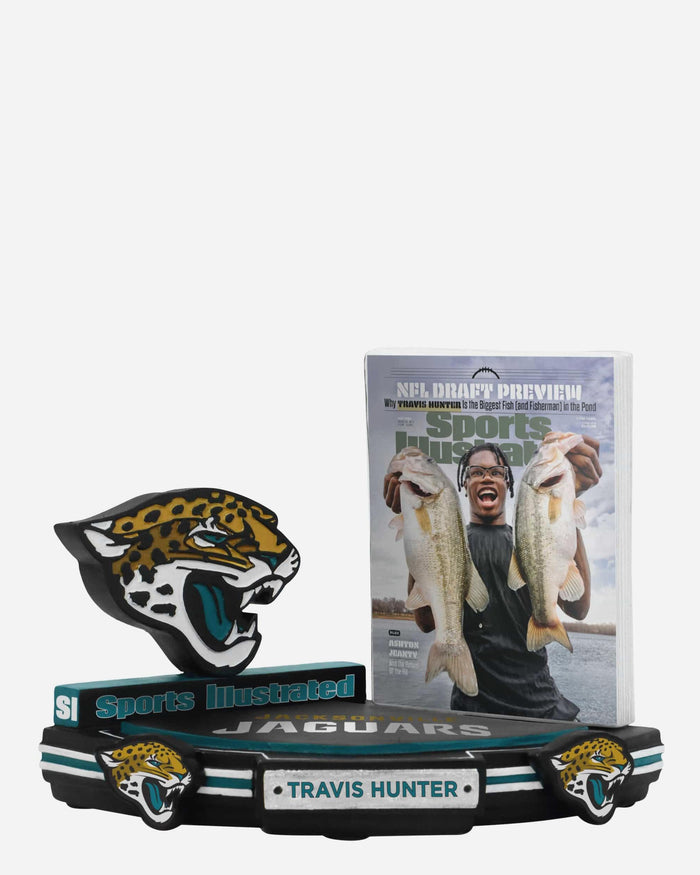 Travis Hunter Jacksonville Jaguars Biggest Fish in the Pond Sports Illustrated Cover Bobblehead FOCO - FOCO.com
