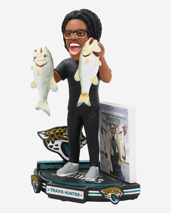 Travis Hunter Jacksonville Jaguars Biggest Fish in the Pond Sports Illustrated Cover Bobblehead FOCO - FOCO.com