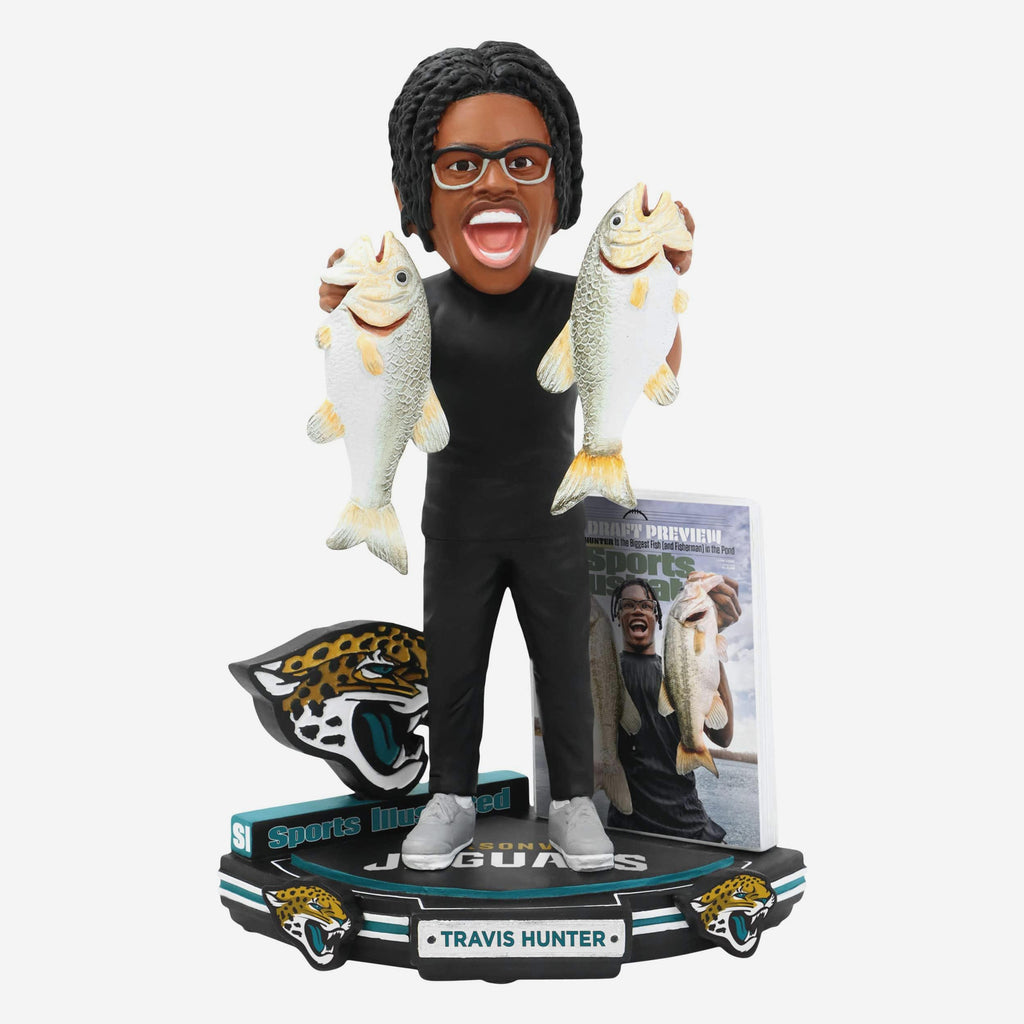 Travis Hunter Jacksonville Jaguars Biggest Fish in the Pond Sports Illustrated Cover Bobblehead FOCO - FOCO.com