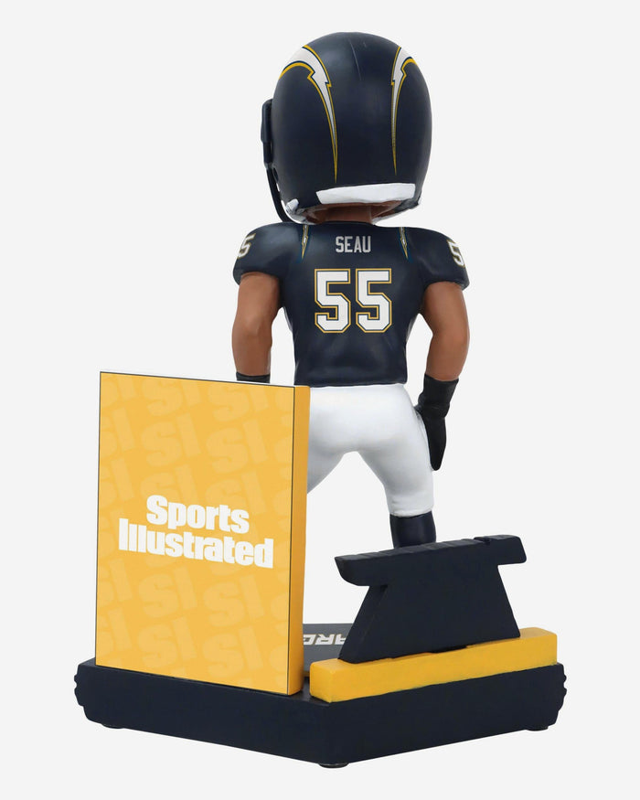 Junior Seau Los Angeles Chargers Blast from the Past Sports Illustrated Cover Bobblehead FOCO - FOCO.com