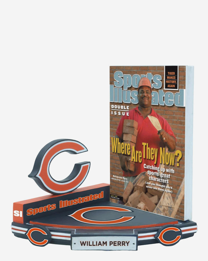 William Perry Chicago Bears Catching Up with a Great Character Sports Illustrated Cover Bobblehead FOCO - FOCO.com