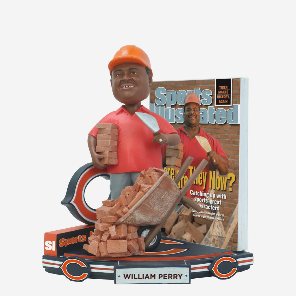William Perry Chicago Bears Catching Up with a Great Character Sports Illustrated Cover Bobblehead FOCO - FOCO.com
