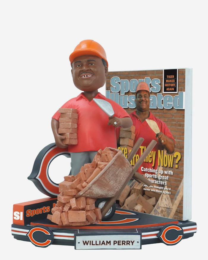 William Perry Chicago Bears Catching Up with a Great Character Sports Illustrated Cover Bobblehead FOCO - FOCO.com