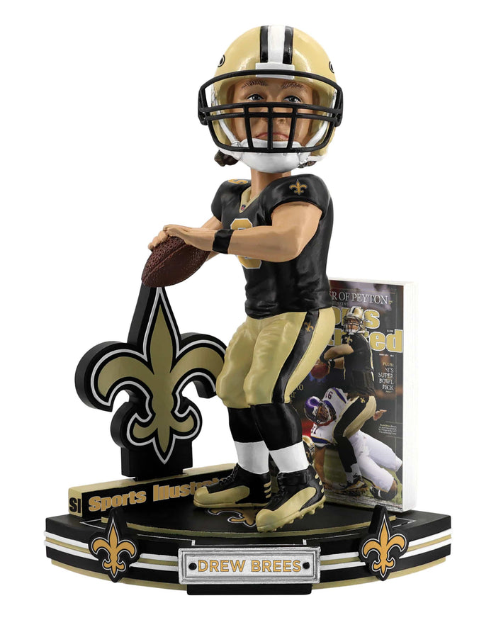 Drew Brees New Orleans Saints Heaven Sent Sports Illustrated Cover Bobblehead FOCO - FOCO.com