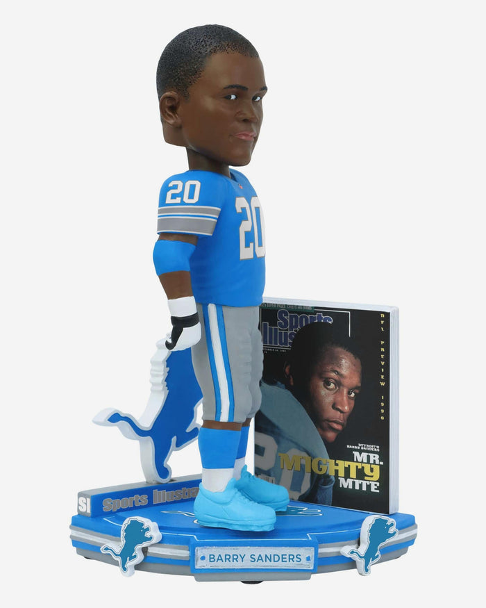 Barry Sanders Detroit Lions Mr Mighty Mite Sports Illustrated Cover Bobblehead FOCO - FOCO.com