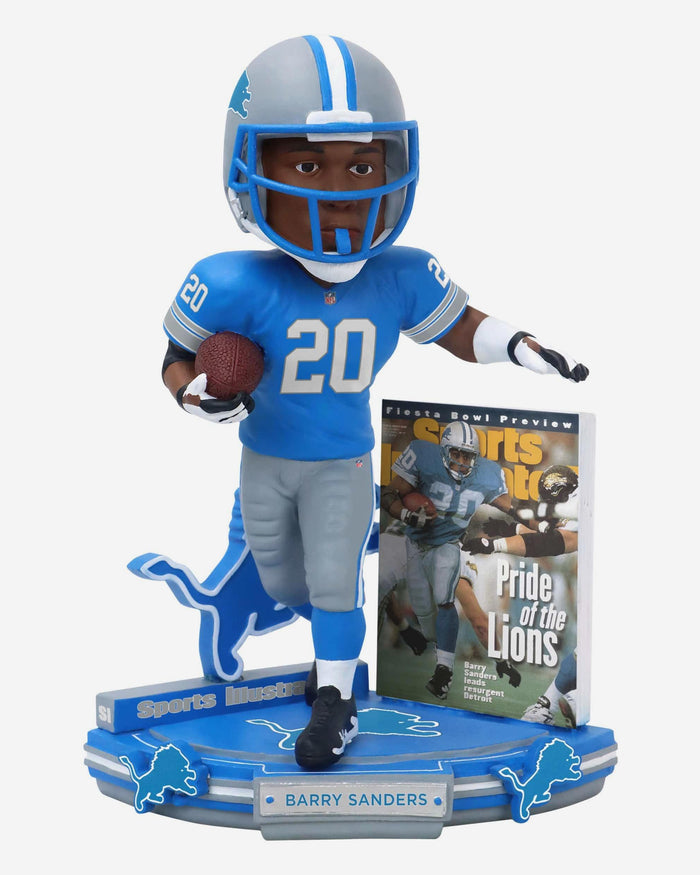 Barry Sanders Detroit Lions Pride of the Lions Sports Illustrated Cover Bobblehead FOCO - FOCO.com