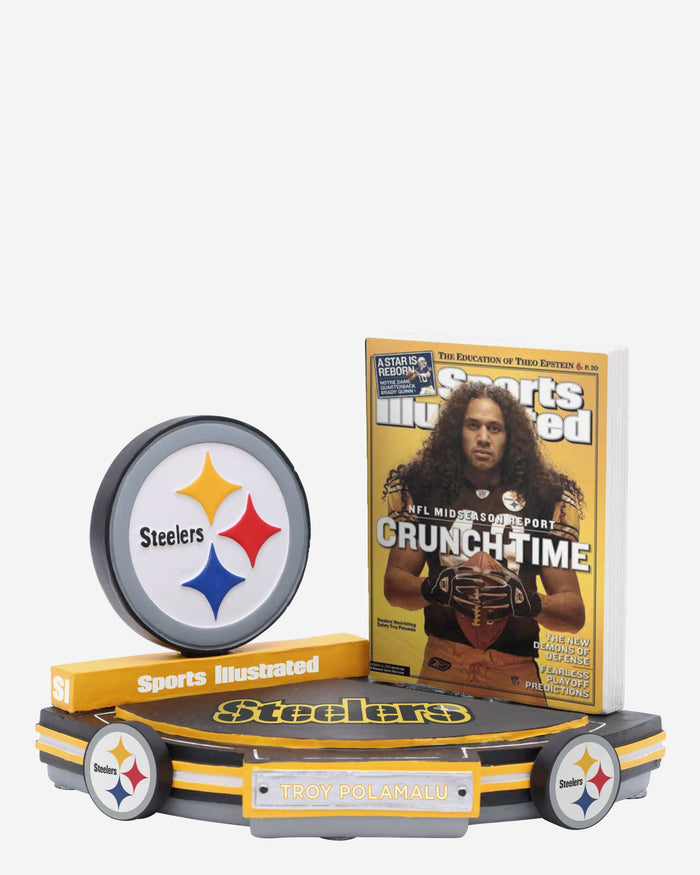 Troy Polamalu Pittsburgh Steelers Sports Illustrated Cover Bobblehead FOCO - FOCO.com
