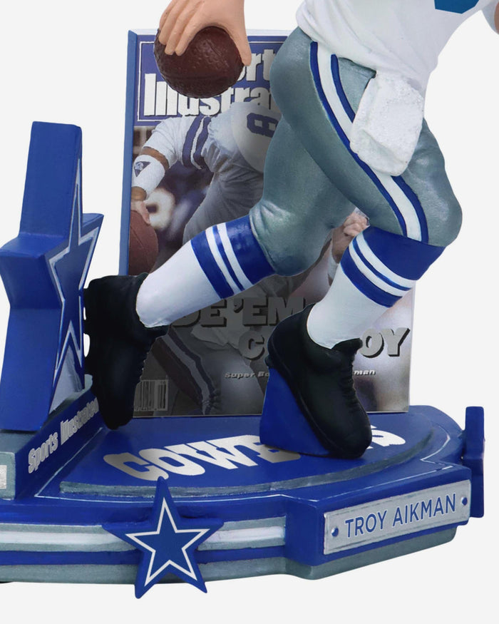 Troy Aikman Dallas Cowboys Ride 'em Cowboy Sports Illustrated Cover Bobblehead FOCO - FOCO.com
