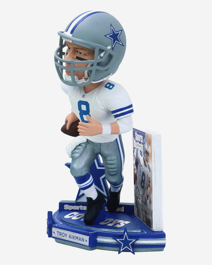 Troy Aikman Dallas Cowboys Ride 'em Cowboy Sports Illustrated Cover Bobblehead FOCO - FOCO.com