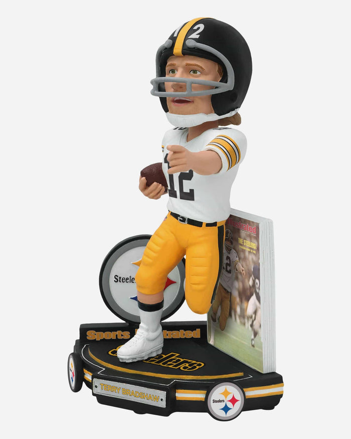 Terry Bradshaw Pittsburgh Steelers Shows the Way Sports Illustrated Cover Bobblehead FOCO - FOCO.com