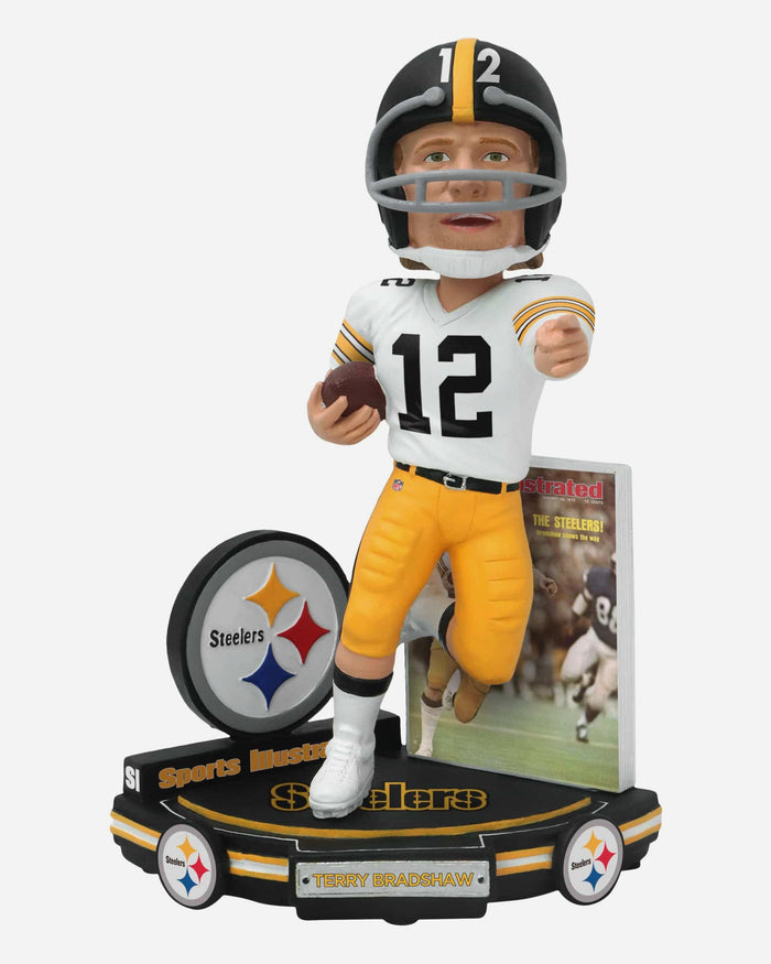 Terry Bradshaw Pittsburgh Steelers Shows the Way Sports Illustrated Cover Bobblehead FOCO - FOCO.com