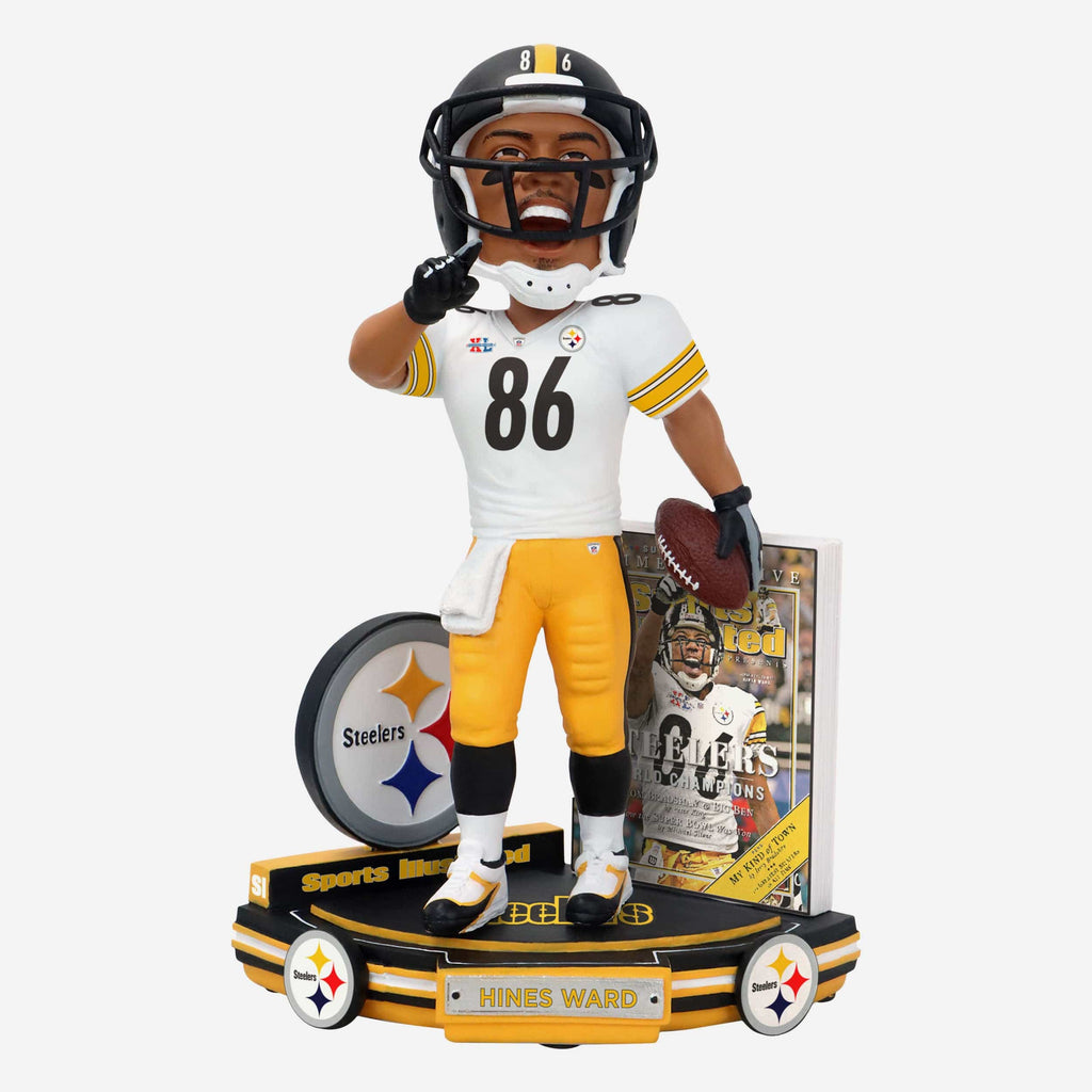 Hines Ward Pittsburgh Steelers XL World Champions Sports Illustrated Cover Bobblehead FOCO - FOCO.com