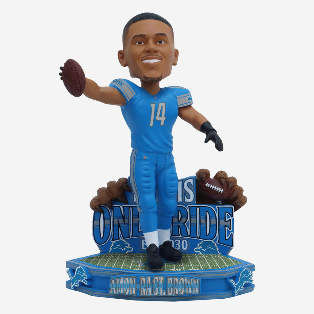 Amon-Ra St Brown Detroit Lions One Pride Bobblehead FOCO - FOCO.com