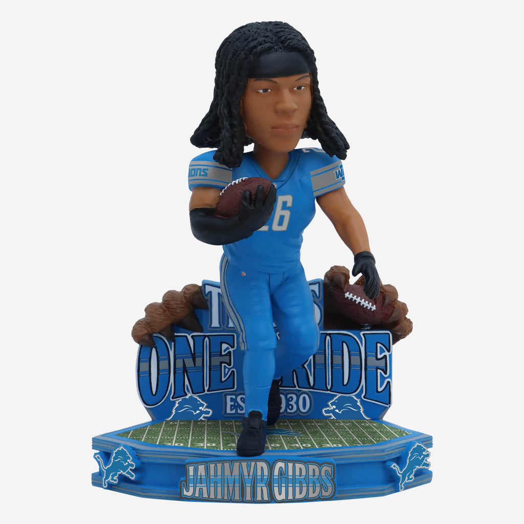 Jahmyr Gibbs Detroit Lions One Pride Bobblehead FOCO - FOCO.com