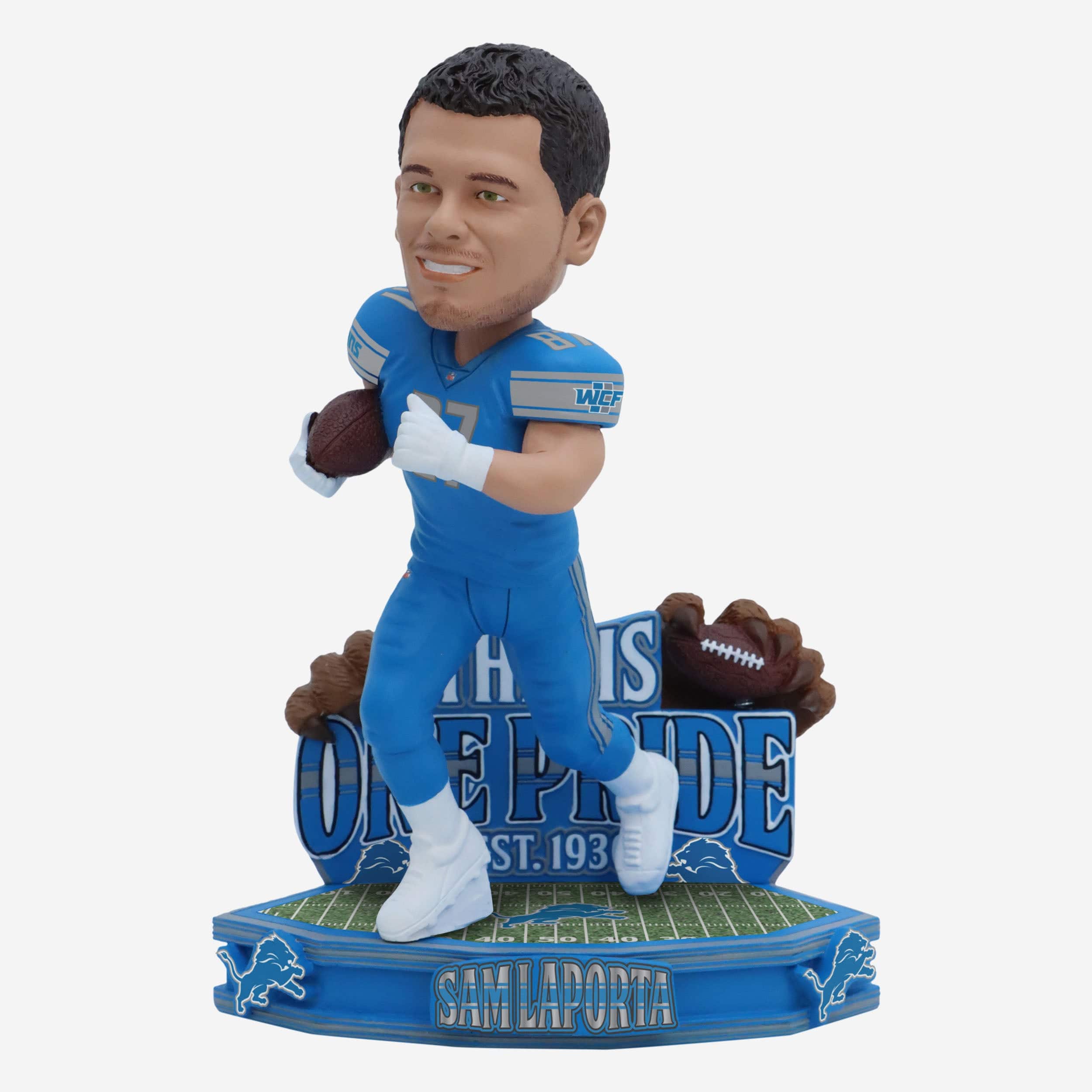 Sam LaPorta Detroit Lions One Pride Bobblehead FOCO