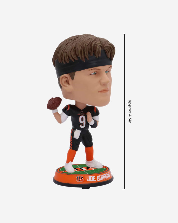 Joe Burrow Cincinnati Bengals Field Stripe Mini Bighead Bobblehead FOCO - FOCO.com