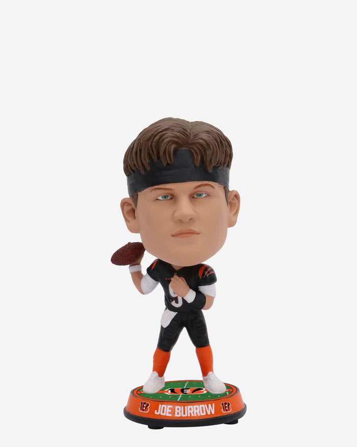 Joe Burrow Cincinnati Bengals Field Stripe Mini Bighead Bobblehead FOCO - FOCO.com