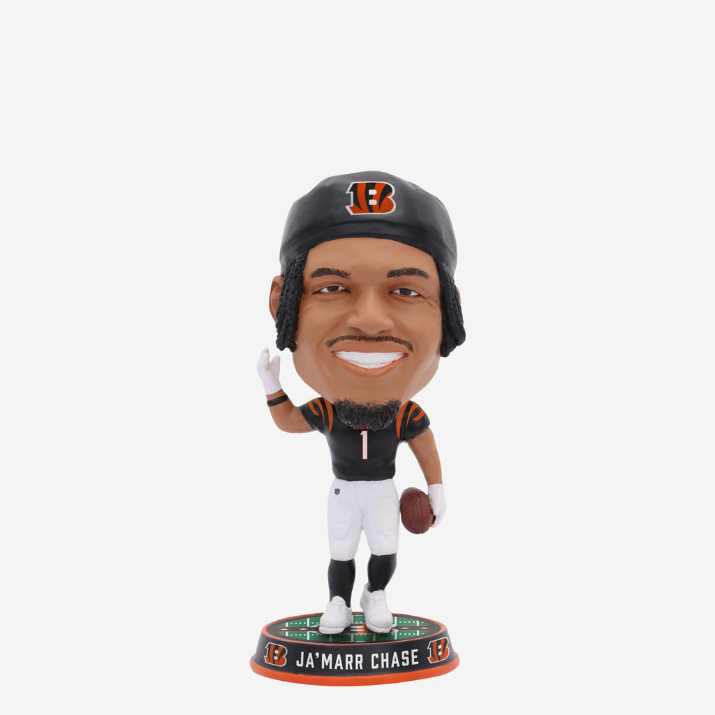 Ja'Marr Chase Cincinnati Bengals Field Stripe Mini Bighead Bobblehead FOCO - FOCO.com